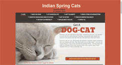 Desktop Screenshot of indianspringcats.com